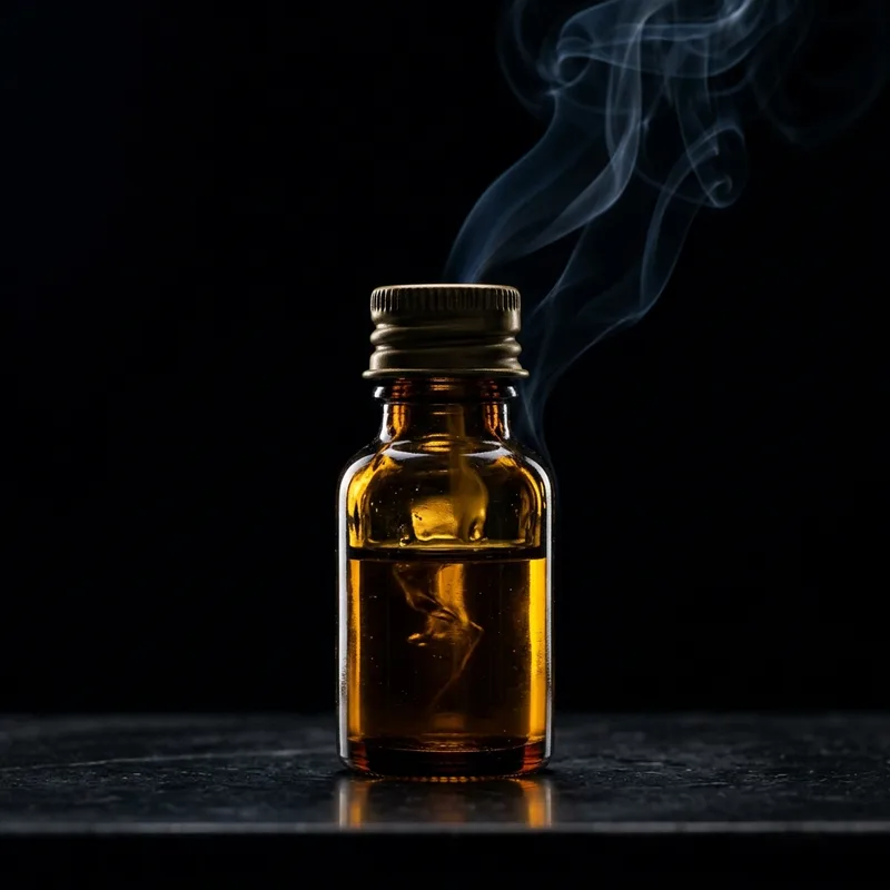 Pure oud oil vial — artisanal agarwood by Woudya